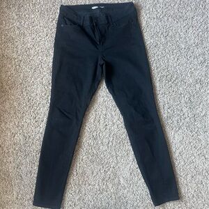Old Navy Super Skinny Mid-Rise Black Jeans